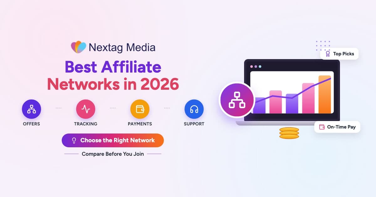 Best Affiliate Networks in 2026 cover: offers, tracking, payments, support