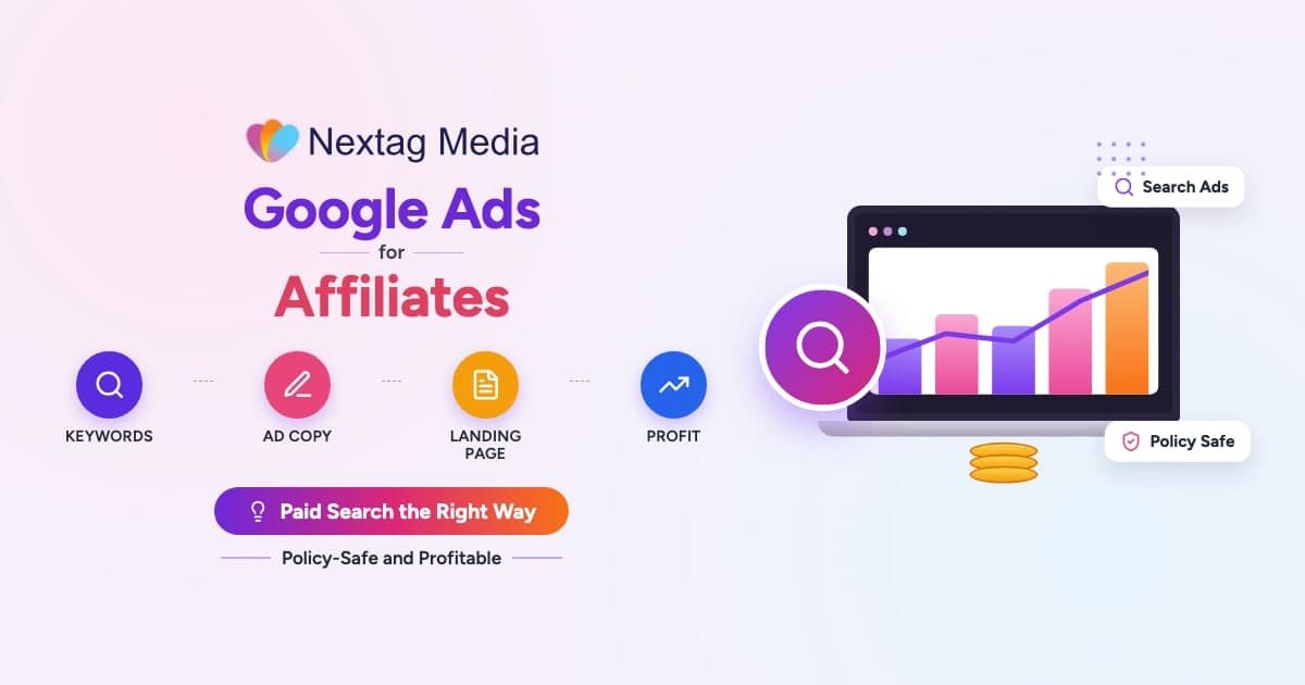 Google Ads for Affiliates cover: keywords, ad copy, landing page, profit